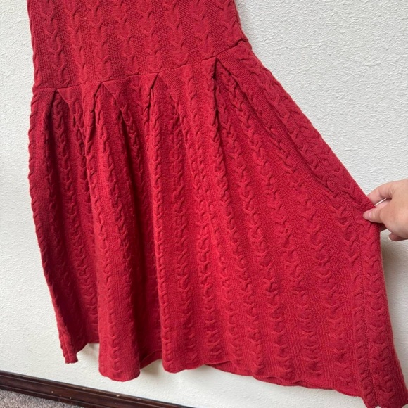 Anthropologie far away from close wool cable knit sweater dress - Picture 4 of 6